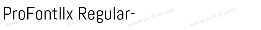 ProFontllx Regular字体转换